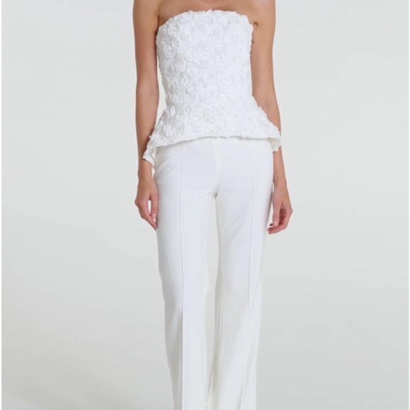 NADINE MERABI White Floral Top - Picture 5 of 5